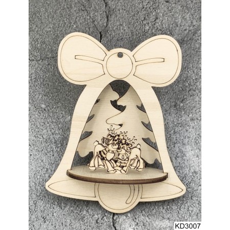 3D Karácsonyfadíszek