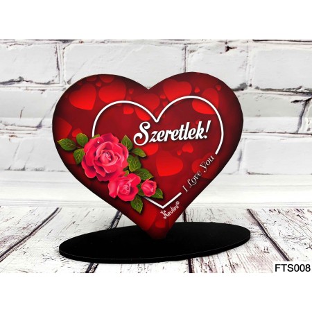 Szív Alakú Talpas Tábla