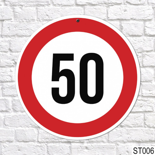 Sebességkorlátozó tábla