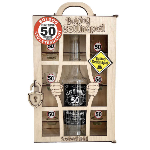 Börtönös Pálinkás Italos Szett