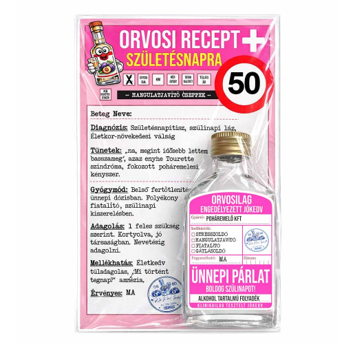 Vicces Orvosi Recept + Lapos Üveg